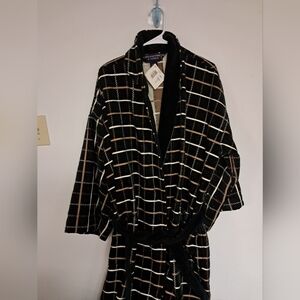 Vintage Roundtree & Yorke Terry Cloth Robe 100% Cotton Brazil NWT OS L/XL